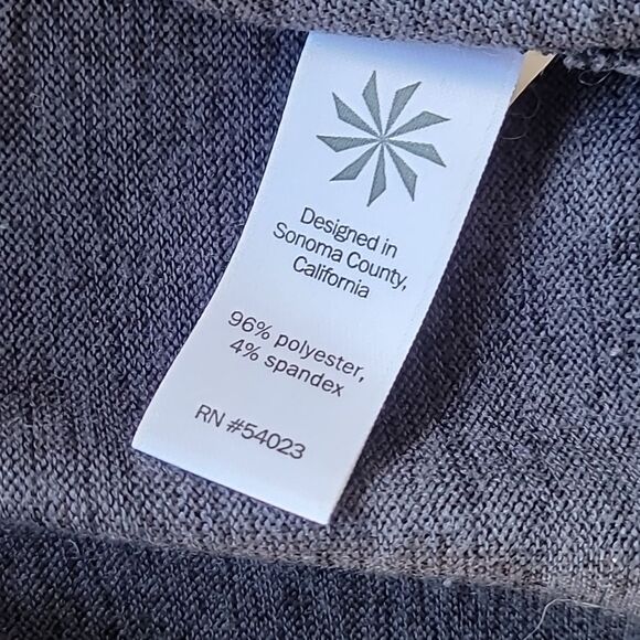 ATHLETA BLISSFUL HOODED WRAP BLUE/GRAY WOMENS XS - Picture 13 of 14